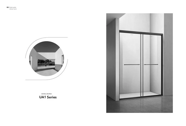 Two Stainless Steel Sliding Shower Doors With One Shower Room Two Stainless Steel Sliding Shower Doors With One Shower Room